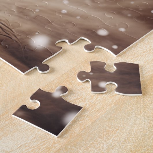 Puzzle Père Noël Cow Rustic Holiday (Côté)