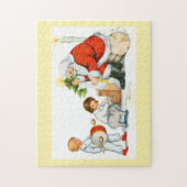 Puzzle Père Noël et enfants (Vertical)