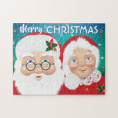 Puzzle Père Noël et Mme Claus Noël (Horizontal)