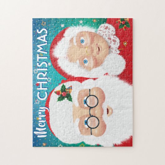 Puzzle Père Noël et Mme Claus Noël (Vertical)