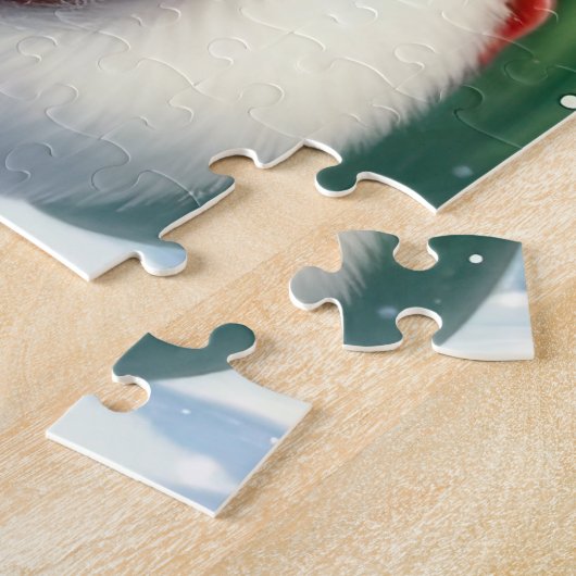Puzzle Père Noël et Rudolph (Côté)