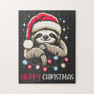 Puzzle Père Noël fête de Noël Sloth