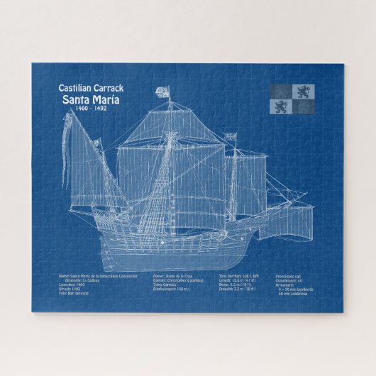 Puzzle Père Noël Maria - Plan de plan d'expédition ABD (Horizontal)