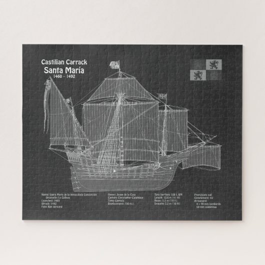 Puzzle Père Noël Maria - Plan de plan d'expédition PBD (Horizontal)