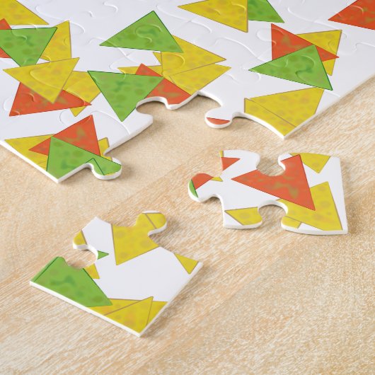 Puzzle Père Noël Nacho avec chips (Côté)