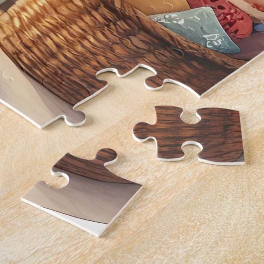 Puzzle Père Noël par foyer Noël Stockage (Côté)