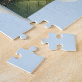 Puzzle Père Noël patchwork matelassé avec étoiles de Noël (Côté)