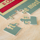 Puzzle Père Noël personnalisé vintage (Côté)