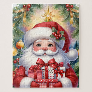 Puzzle Père Noël Personnaliser Nom Cadeau de Noël
