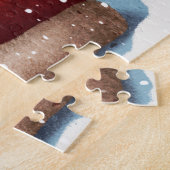 Puzzle Père Noël Rudolph et Snowman (Côté)