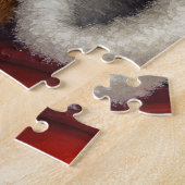 Puzzle Père Noël tenant l'art de Noël de Cockapoo (Côté)