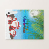 Puzzle Père Noël tropical (Horizontal)