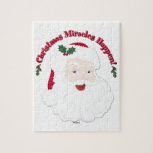 Puzzle Père Noël vintage Les miracles de Noël arrivent !