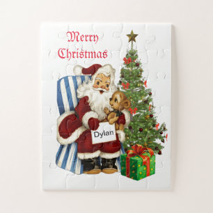 Puzzle Père Noël vintage surdimensionné