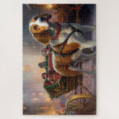 Puzzle Période de fêtes de Noël Beagle (Vertical)