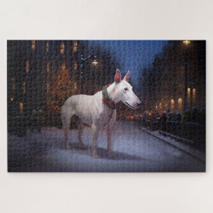 Puzzle Période de fêtes de Noël du Bull Terrier