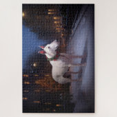 Puzzle Période de fêtes de Noël du Bull Terrier (Vertical)