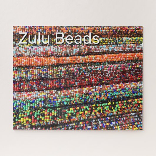 Puzzle Perles colorées de Zulu Africain (Horizontal)