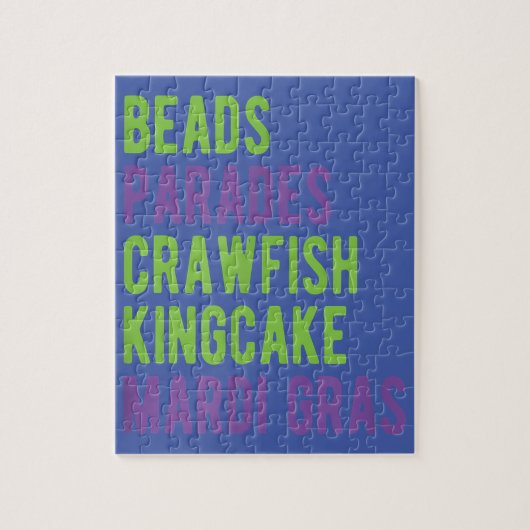 Puzzle Perles Parades Crawfish Kingcake Mardi Gras (Vertical)