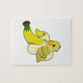 Puzzle Perroquet avec banane (Horizontal)