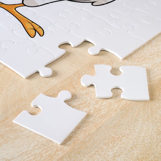 Puzzle Perroquet avec crème glacée gaufre (Côté)