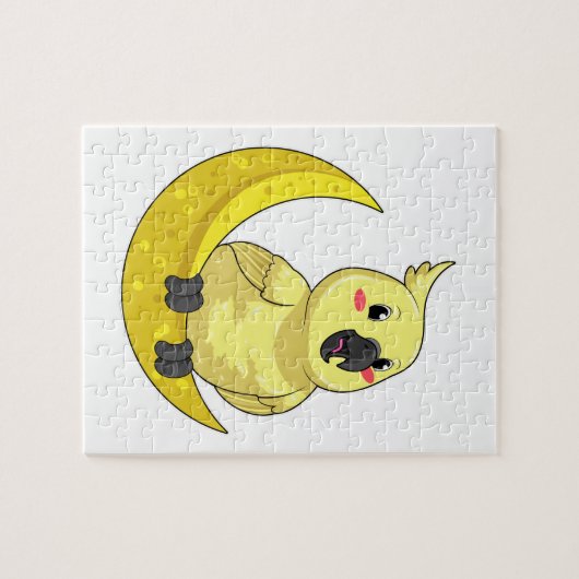 Puzzle Perroquet avec lune (Horizontal)