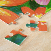 Puzzle perroquet coloré (Côté)