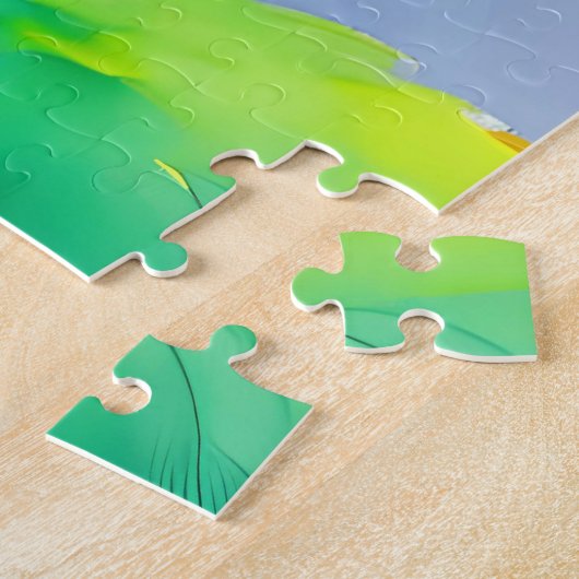 Puzzle Perroquet coloré (Côté)