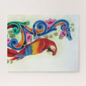 Puzzle perroquet coloré (Horizontal)