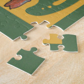 Puzzle Perroquet de rouge de Nouveau d'art (Côté)