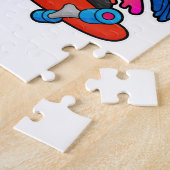 Puzzle Perroquet en tant que skate avec skateboard (Côté)