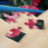 Puzzle Perroquet exotique coloré sur la branche (Côté)