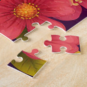 Puzzle Perroquet vibrant perché sur une branche (Côté)