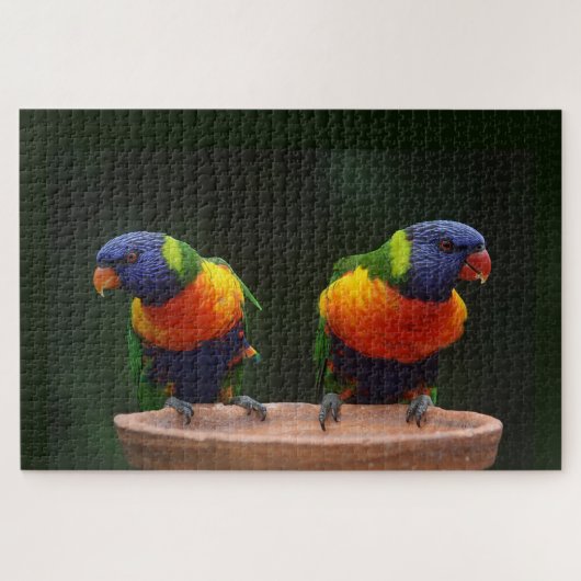 Puzzle Perroquets de Lorikeet d'arc-en-ciel (Horizontal)
