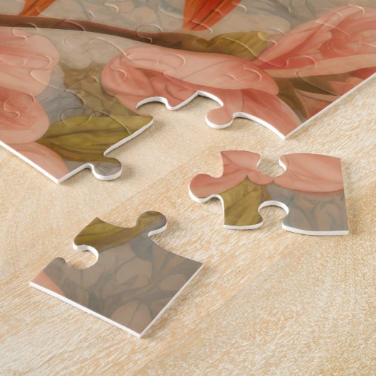 Puzzle Perroquets et fleurs de cerisiers (Côté)