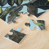 Puzzle Perroquets et palmiers tropicaux (Côté)