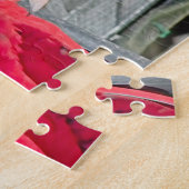 Puzzle Perroquets rouges et bleus assis ensemble (Côté)