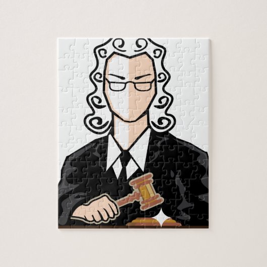 Puzzle Person de vecteur de juge (Vertical)