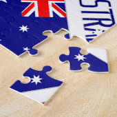 Puzzle Personalized Australia Flag Tiled (Côté)