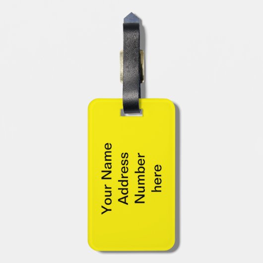 Puzzle Personalized Bagagelabel (Achterkant verticaal)