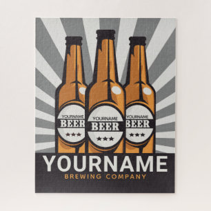 Puzzle Personalized Beer Bottle Craft Brewing Company