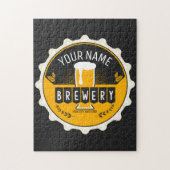 Puzzle Personalized Brewery Beer Bottle Cap Bar  (Vertical)