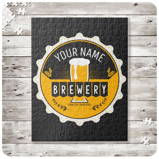 Puzzle Personalized Brewery Beer Bottle Cap Bar 