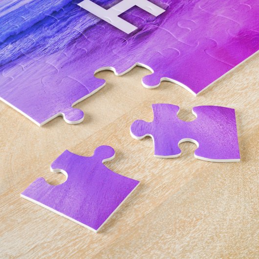 Puzzle Personalized Custom Photo Vaporwave (Côté)