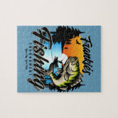 Puzzle Personalized Fishing Tournament Fish Angler Trout (Horizontal)