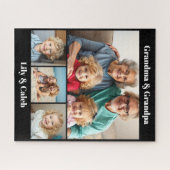 Puzzle Personalized Grandma, Grandpa and Grandkids Photo (Horizontal)