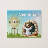 Puzzle Personalized He Is Risen Easter (Horizontal)