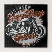 Puzzle Personalized Motorcycle Legendary Rider Biker (Vertical)