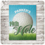 Puzzle PERSONALIZED NAME Golfer Golf Pro Ball 19th Hole<br><div class="desc">Personalize this truly unique,  un-of-a-kind Custom Name Golfer Golf Course Club Golfing 19th Hole Poison. Perfect addition to your retro home and office decor ! Personalized with your name or Custom Text! The coolest greenest grassiest golsing clock around ! Back Nine</div>