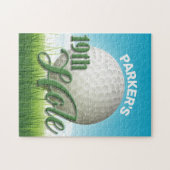 Puzzle PERSONALIZED NAME Golfer Golf Pro Ball 19th Hole (Horizontal)